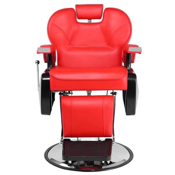 【HZ】HZ8702A经典理发大椅 红色（本产品将拆分成沙发和铁件两个包裹）-15