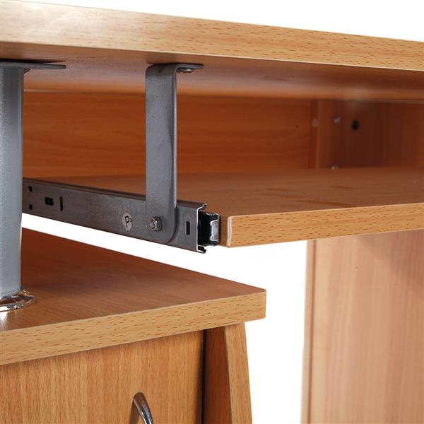【FCH】一门三抽电脑桌-榉木色（本产品将拆分成两个包裹）-6