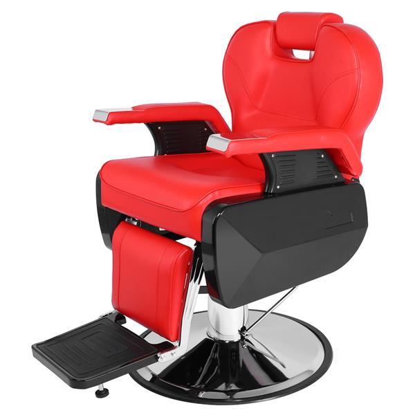 【HZ】HZ8702A经典理发大椅 红色（本产品将拆分成沙发和铁件两个包裹）-12