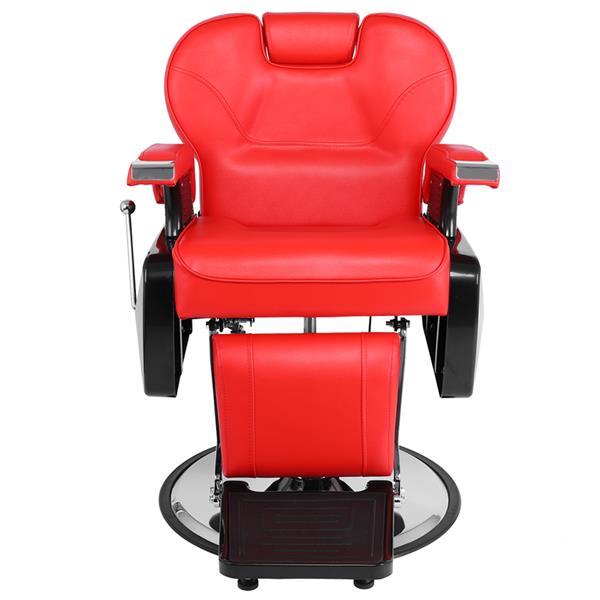 【HZ】HZ8702A经典理发大椅 红色（本产品将拆分成沙发和铁件两个包裹）-11