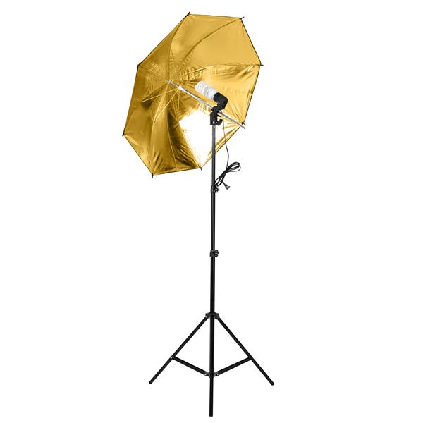 45W 3灯柔光伞背景架套装 + 43英寸110cm五合一折叠反光板套装  （本产品将分为2个包裹发货  该产品在亚马逊平台存在侵权风险）-52