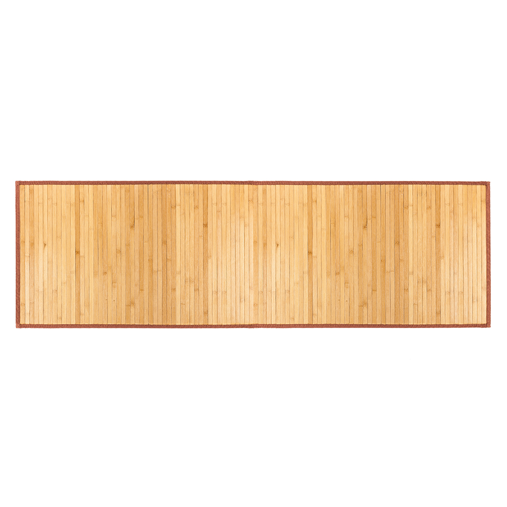 24"*48" Non-sliding Waterproof Bamboo Floor Mat Natural