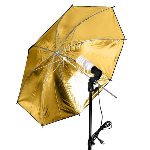 45W 3灯柔光伞背景架套装 + 43英寸110cm五合一折叠反光板套装  （本产品将分为2个包裹发货  该产品在亚马逊平台存在侵权风险）-59