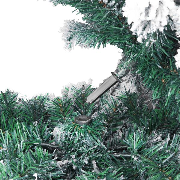 绿色植绒 6ft 750枝头 自动树结构 PVC材质 圣诞树 N001 美国-13