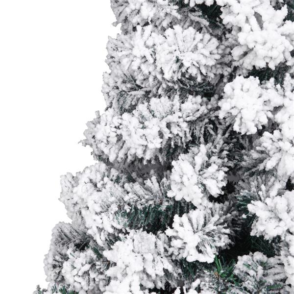 绿色植绒 6ft 750枝头 自动树结构 PVC材质 圣诞树 N001 美国-17