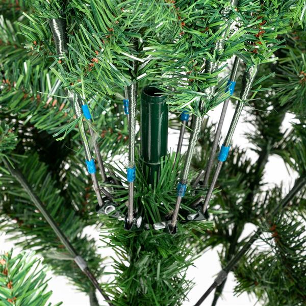绿色喷白 6ft 920枝头 52松果 PVC材质 圣诞树 N001 美国-14