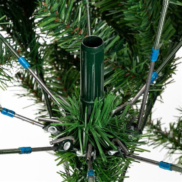 绿色喷白 6ft 920枝头 52松果 PVC材质 圣诞树 N001 美国-18
