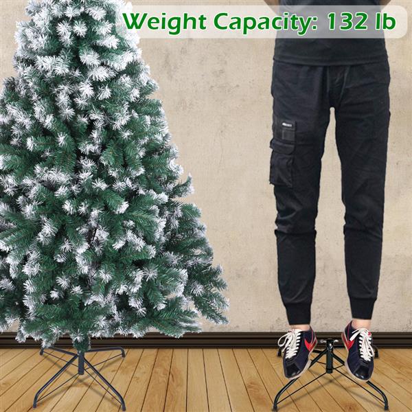 绿色尖头喷白 7ft 870枝头 PVC材质 圣诞树 N101 美国-22