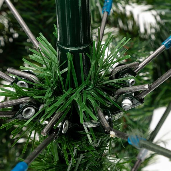 绿色喷白 6ft 920枝头 52松果 PVC材质 圣诞树 N001 美国-19