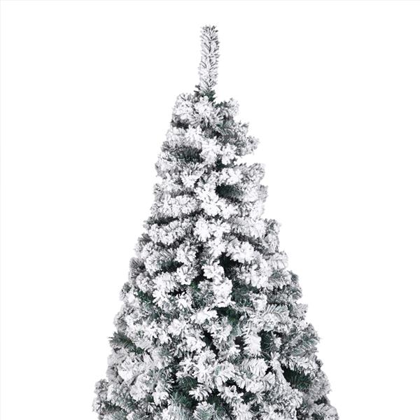 绿色植绒 6ft 750枝头 自动树结构 PVC材质 圣诞树 N001 美国-15