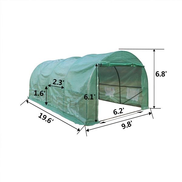 LT-圆顶温室棚 20′x10′x7′-4