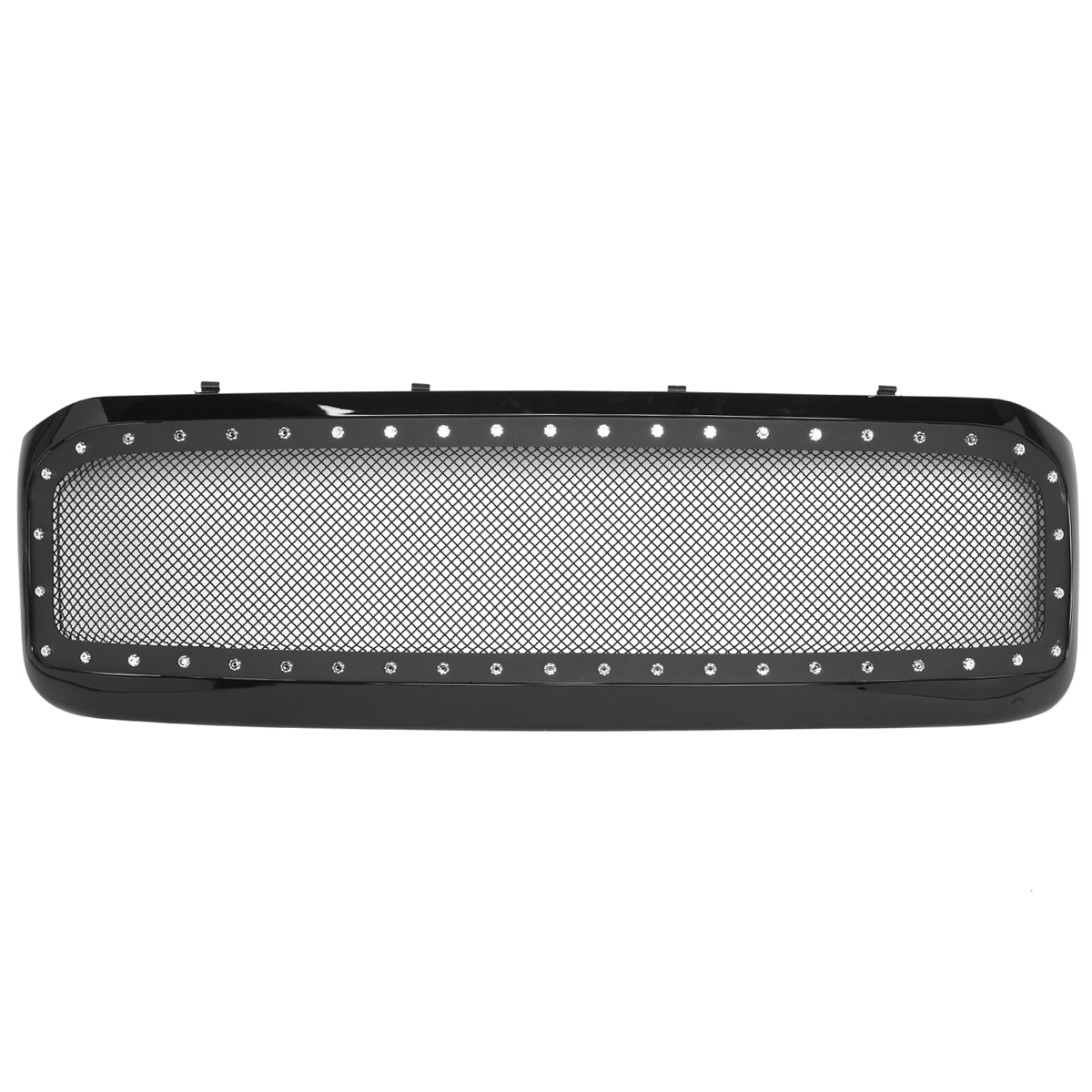 ABS Plastic Car Front Bumper Grille for 1999-2004 F250 F35 ABS Plastic Stainless Steel Coating QH-FD-023 Black