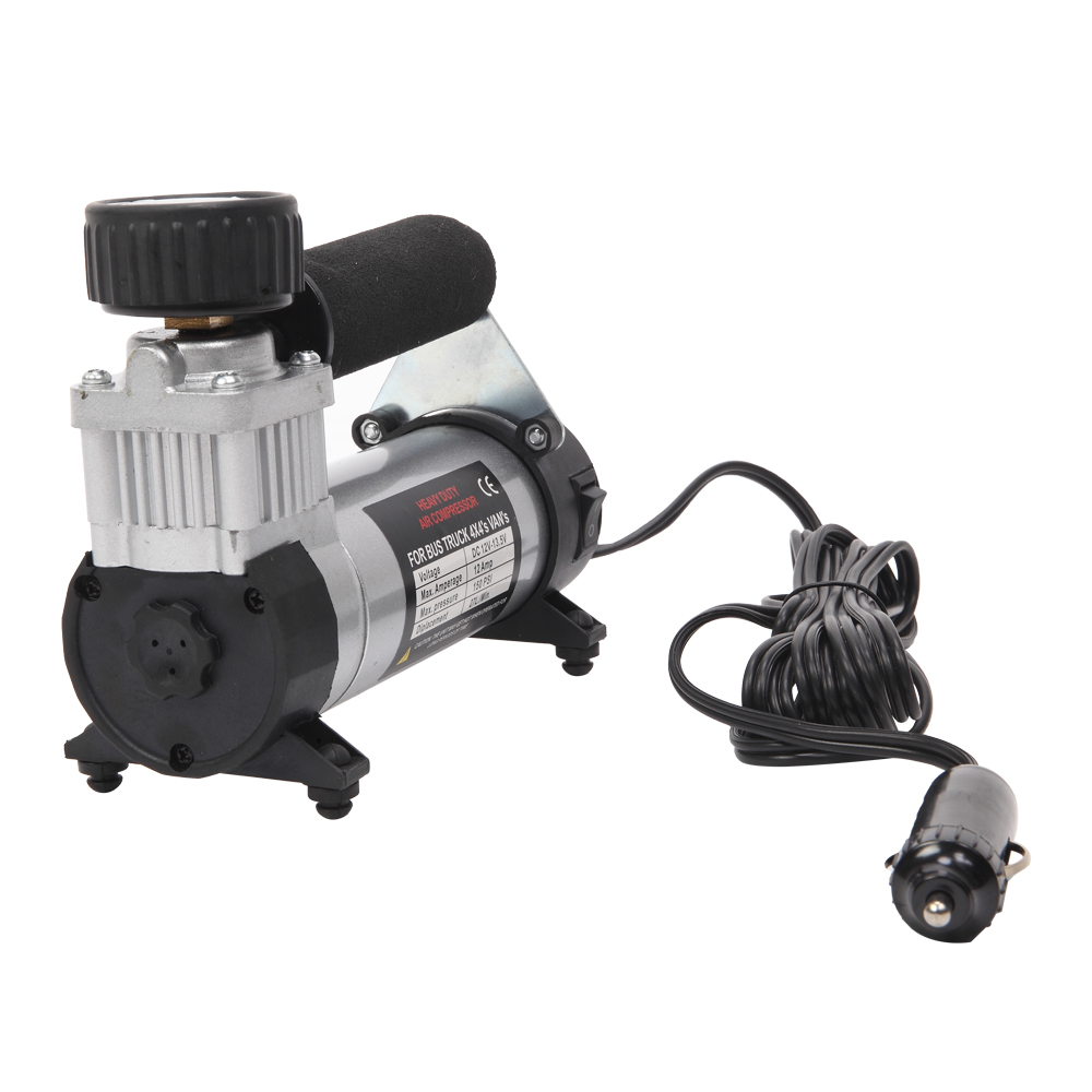 150PSI 12V Portable Air Compressor Sliver & Black