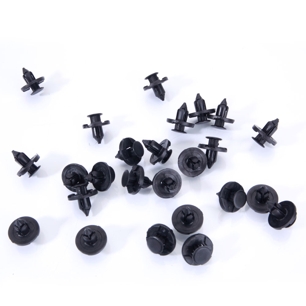 1 Set/25pcs Plastic Fender Clips OEM 01553-09321 Black