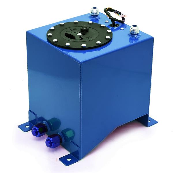 2.5加仑/10L 通用型铝合金燃油箱+油面传感器 蓝色-2