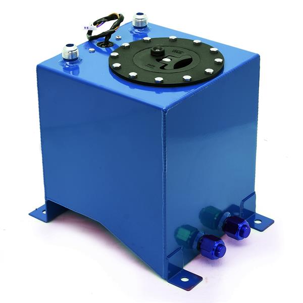 2.5加仑/10L 通用型铝合金燃油箱+油面传感器 蓝色-3