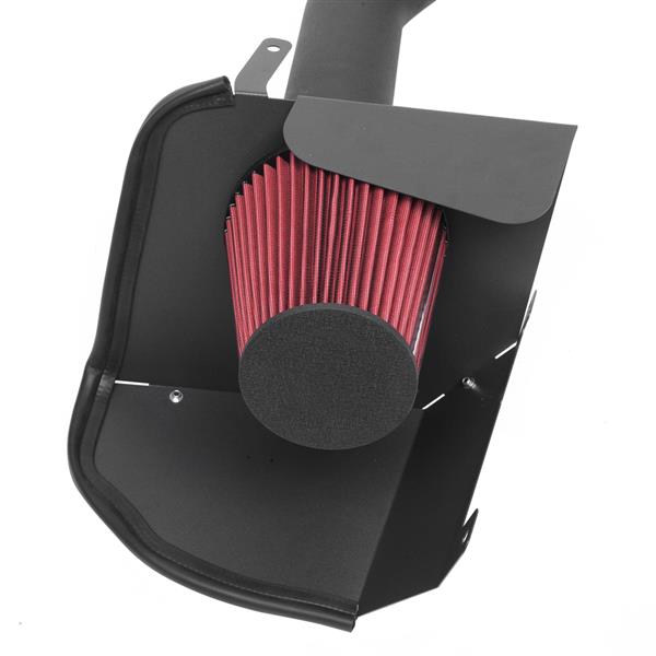 4"进气套件黑色皱纹+红色滤清 适用于GMC/雪佛兰/凯迪拉克 2009-2014 V8 4.8L/5.3L/6.0L/6.2L 黑色-27