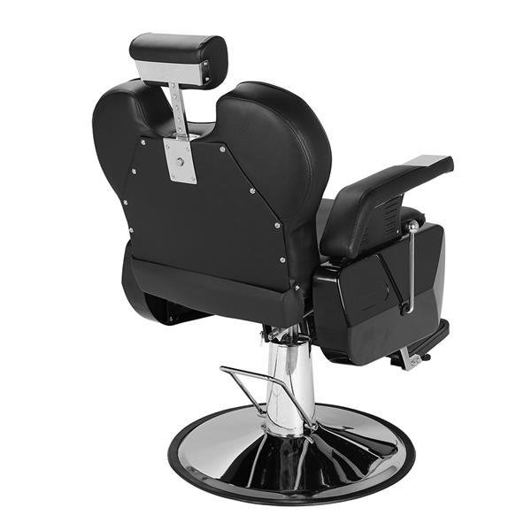 【HZ】HZ8702A经典理发大椅 黑色 -新  （本产品将拆分成两个包裹发货）-6