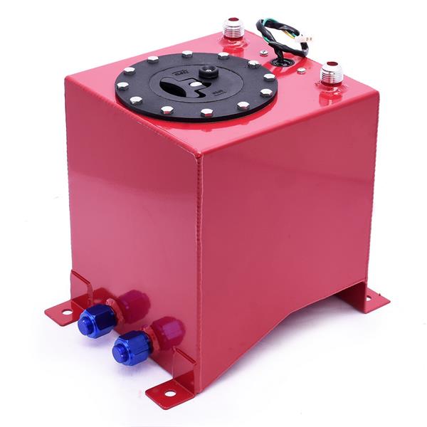 2.5加仑/10L 通用型铝合金燃油箱+油面传感器 红色-3