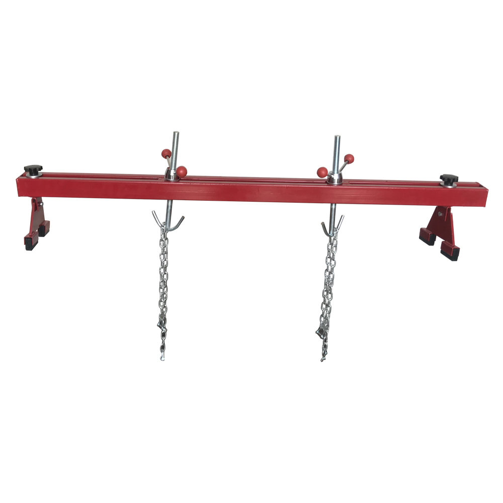 Engine Load Leveler 1100lbs Capacity Support Bar Transmission W/ Dual Hook Red