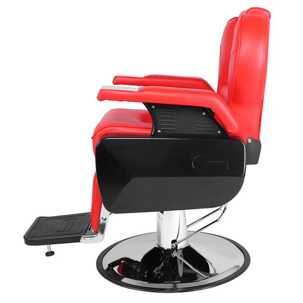 【HZ】HZ8702A经典理发大椅 红色（本产品将拆分成沙发和铁件两个包裹）(旧编码：88430000）-3