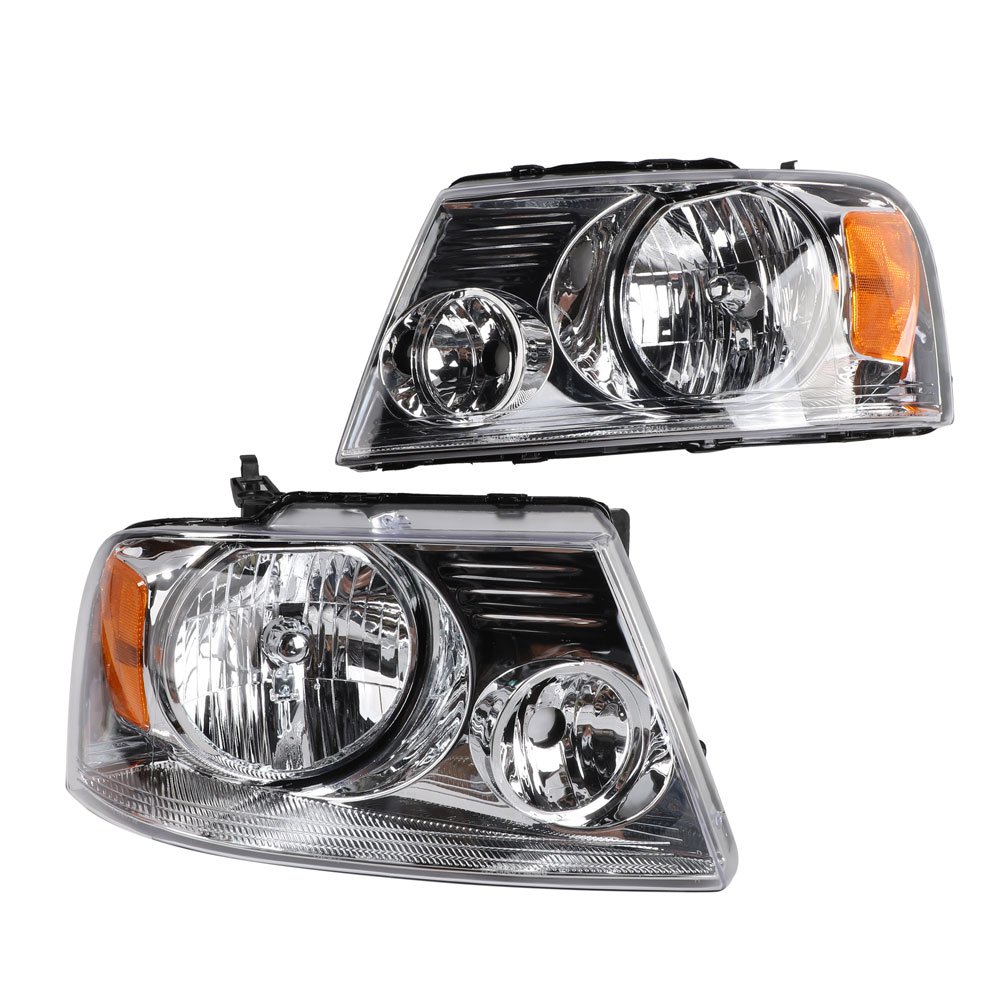 2pcs Front Left Right Headlights for Ford F-150 2004-2008/Lincoln Mark LT 2006-2008 Models Only