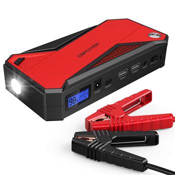 DBPOWER DJS50 800A 18000 毫安汽车应急电源 （红黑） US 内置锂电池（该产品在亚马逊平台存在侵权风险）