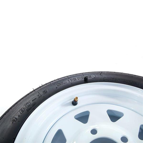 WD 4.80-12 5Lug 4PR P811 * 2 White Rim 车轮 MP-3