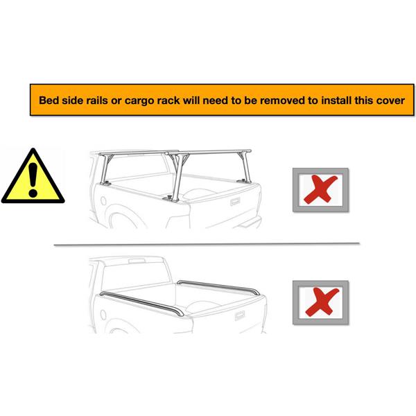 皮卡内嵌硬三折盖板For  Flip Hard Folding Truck Bed Tonneau Cover Fits 2019+ DodgeRam 5'7"-9