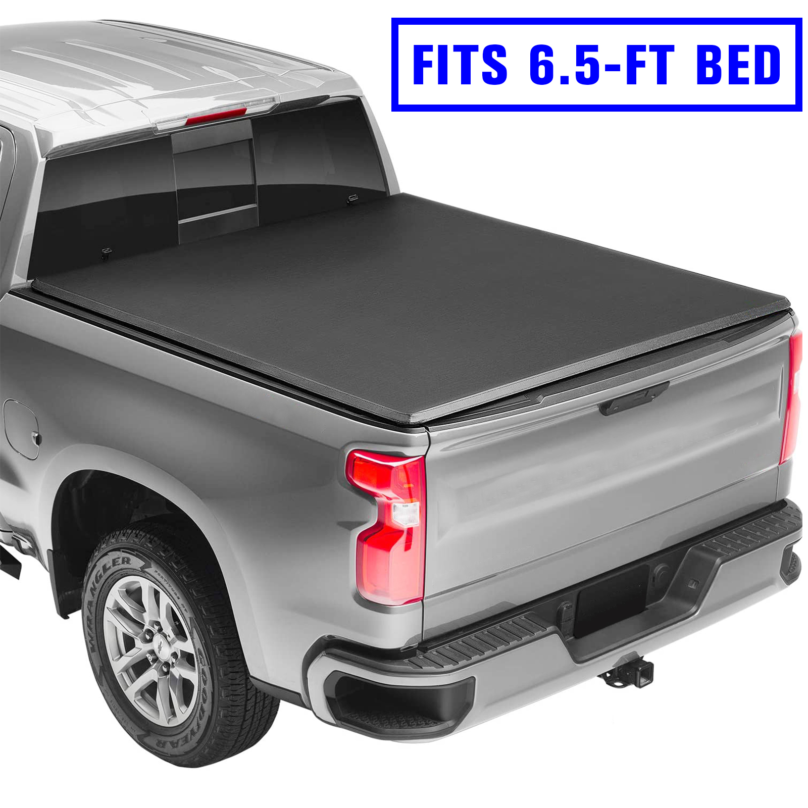 Roll Up Tonneau Cover For 2014-2019 Chevrolet Silverado GMC Sierra 6.5FT Bed