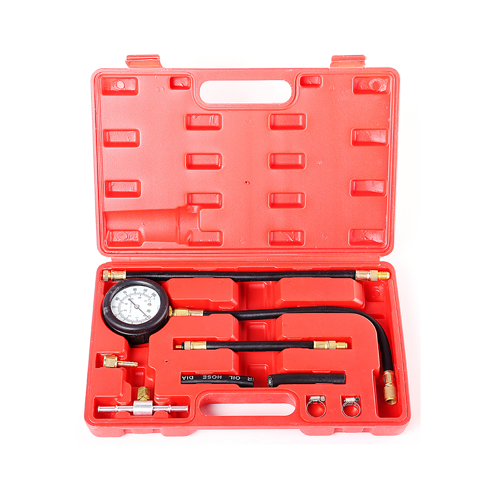 Fuel Injection Pump Pressure Gauge Tester Gasoline Test Gas Injectors tester set