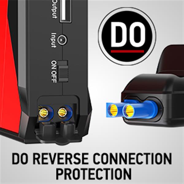 DBPOWER DJS50 800A 18000 毫安汽车应急电源 （红黑） US 内置锂电池（该产品在亚马逊平台存在侵权风险）-10