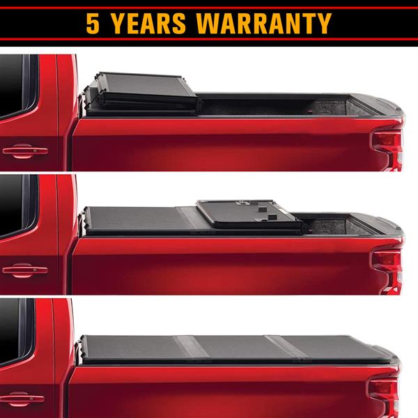 皮卡硬三折盖板For Chevrolet Silverado / GMC Sierra 1500 Crew Cab 5.8' Bed 2004-2007-8