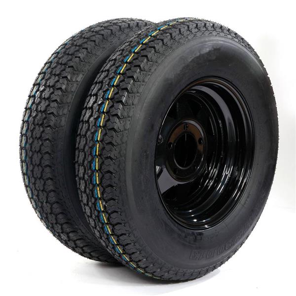 G33000165 ZY ST175-80D-13 5Lug 6PR QM188 * 2 Black Rim 车轮 MP