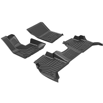 3D汽车脚垫 Custom Fit  3D TPE All Weather Car Floor Mats Liners for Mercedes-Benz G-CLASS G63 2019-2020 (1st & 2nd Rows, Black)