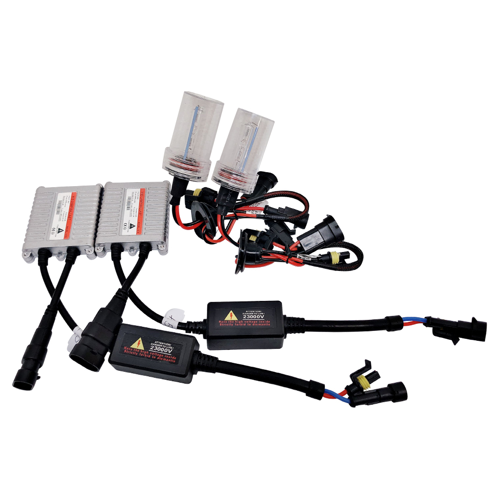 55W AC W/O CANBUS 9005 HB3 12000K HID Xenon Light Kit w/ Slim Ballasts