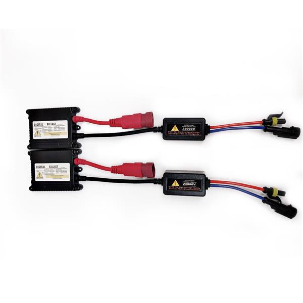 氙气灯套装35W AC W/O CANBUS H4 9003 Hi/Lo Beams 3000K HID Xenon Lights Conversion Kit Slim Ballast-3