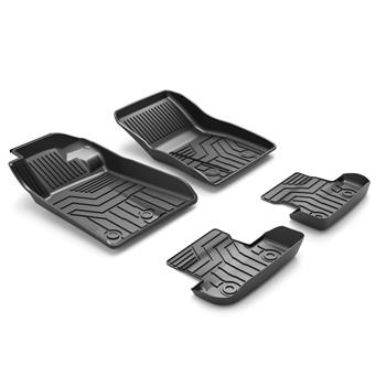 3D汽车脚垫 Custom Fit  3D TPE All Weather Car Floor Mats Liners for Ford Mustang 2014-2020 (1st & 2nd Rows, Black)
