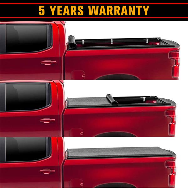 皮卡软卷盖板For 2019+ Silverado 1500/2500 LT crew cab double cab 6.5'
LOCK AND ROLL-8