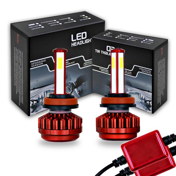 GZQP-LED车灯-1 Pair H11 Headlight Coversion LED Replace Bulb Kit Low Beam for 2012 Ram 2500-6