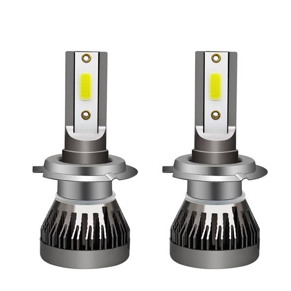 GZQP-LED枪色头灯-1 Pair H7 Headlight Coversion LED Bulb Kit High Beam for 2007-2009 Benz CLK550-1