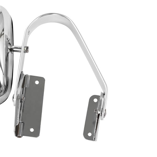 Pair Set LH RH Stainless Steel Side Manual View Mirrors For Ford F150 F250 F350-3