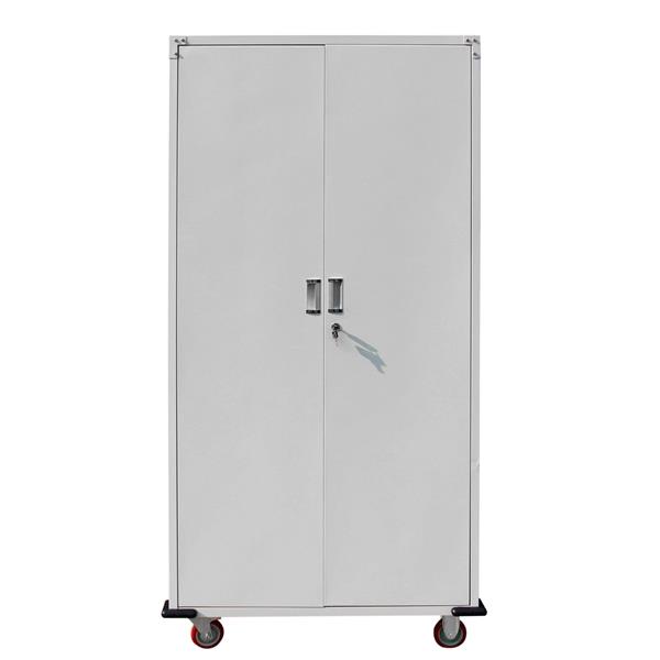 直立式工具柜90*45*180cm 白色 镀锌板（改进版）(本商品将拆成两个包裹发货）-1