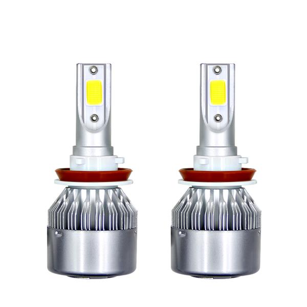 GZQP-LED车灯-1 Pair H11 Headlight Coversion LED Bulb Kit Low Beam White for 2011 Kia Sorento-2