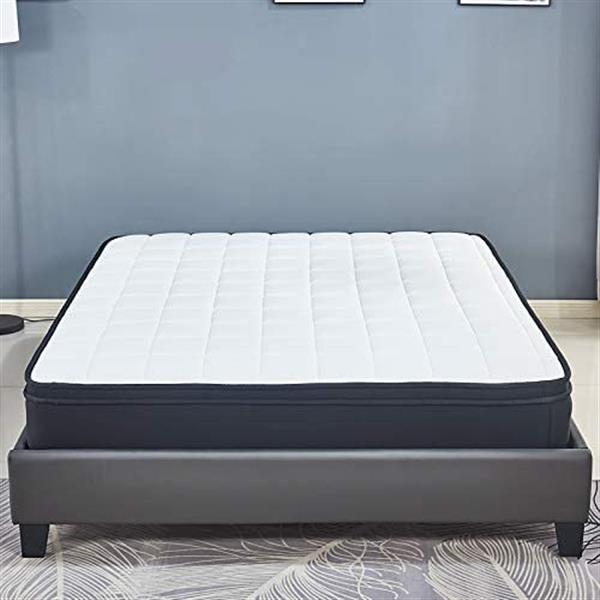 Cool Blue Memory Foam Hybrid Sprung Mattress with Breathable Fabric with Springs,10 Inch Depth Medium firm feel Pillow Top /30 Days Risk-Free Nights Trial 5FT ( 153*191CM)-3