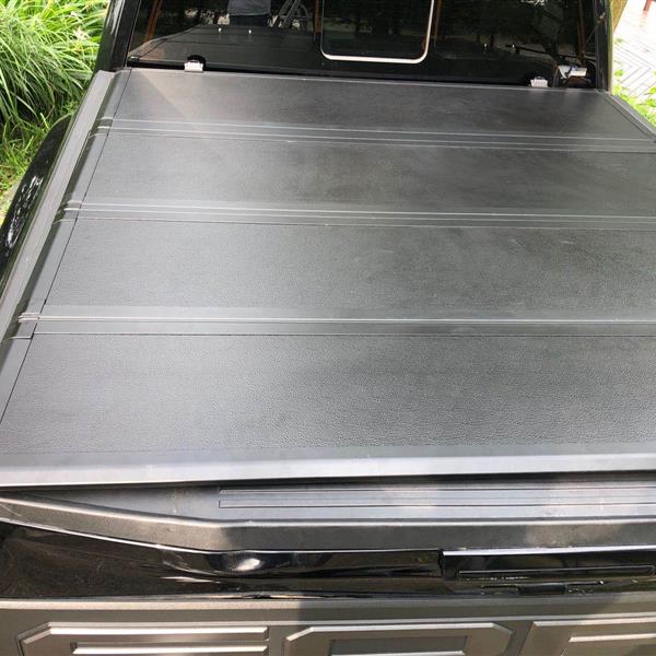 车盖板FOR 5.5' Hard Quad-Fold Tonneau Cover For Ford F-150 Truck Bed 2015-2020-6