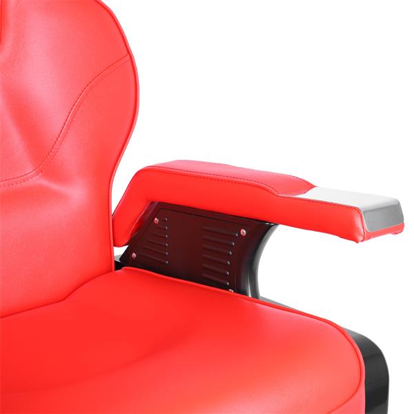 【HZ】HZ8702A经典理发大椅 红色（本产品将拆分成沙发和铁件两个包裹）-45