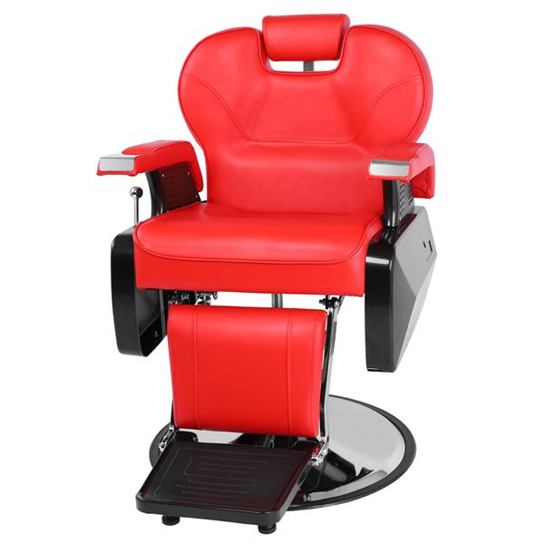 【HZ】HZ8702A经典理发大椅 红色（本产品将拆分成沙发和铁件两个包裹）-35