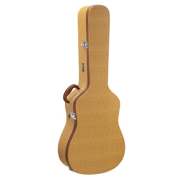 【AM不售卖】PVC 随琴身型 黄色细纹 41in民谣 吉他皮盒-2
