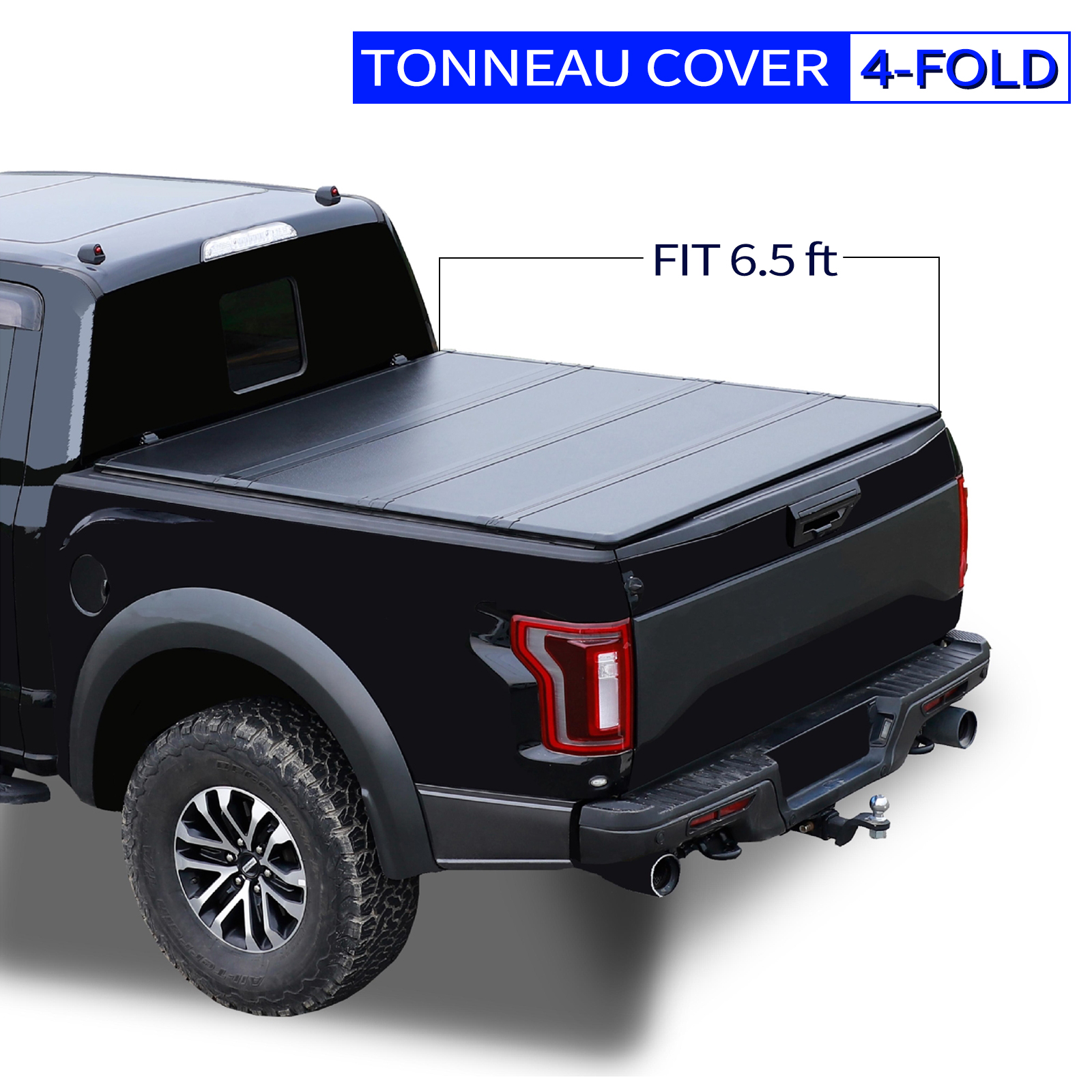 6.5' Hard Quad-Fold Tonneau Cover For Tundra Truck Bed 2007-2015